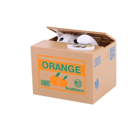 Automatic Stealing Coin Cat Kitty Piggy Bank Money Box Stealing Coin Cat Coins Money Box Bank Panda Cat Steal Money Coin Bank...