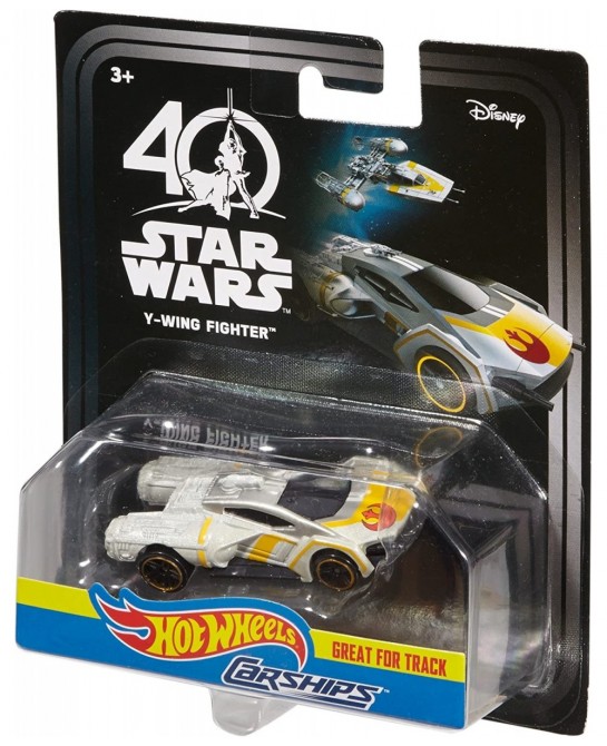 Star Wars Carships 40th Anniversary Y-Wing Fighter Vehicle $32.79 Kids' Play Cars & Race Cars