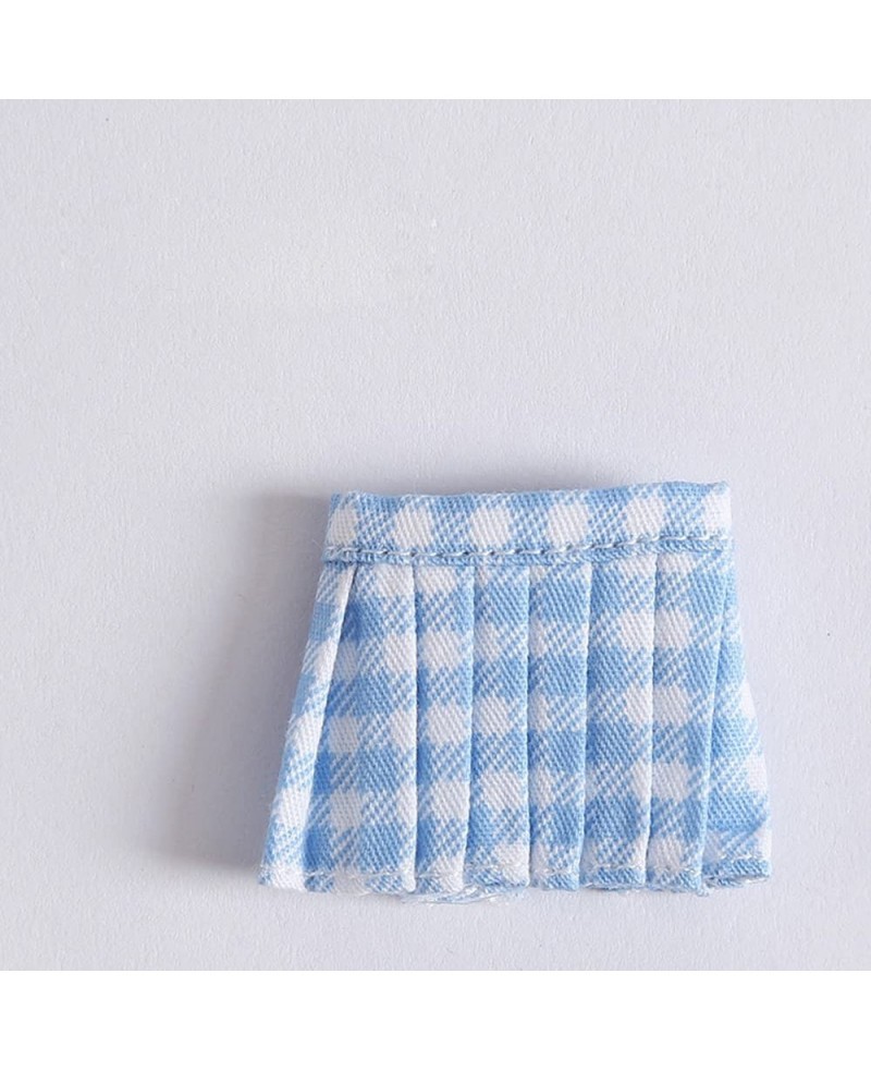 Doll Clothes Short Skirt for ob11 Molly Gsc 1/12bjd Doll Clothing Accessories Toys (Blue Grid) $18.98 Doll Accessories