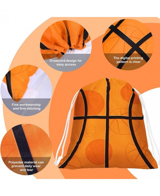 Sports Party Drawstring Bag Supplies Ball Backpack Baseball Soccer Football Basketball Softball Goodie Bags Party Decoration ...