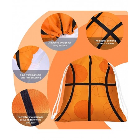 Sports Party Drawstring Bag Supplies Ball Backpack Baseball Soccer Football Basketball Softball Goodie Bags Party Decoration ...