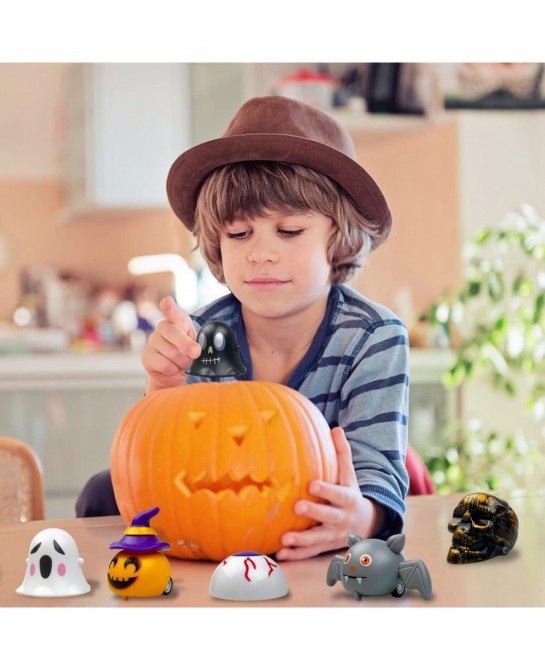 24 Pack Halloween Pull Back Cars for Kids Boys Girls Halloween Toys Halloween Party Favors Halloween Treat Bags Gifts $18.29 ...