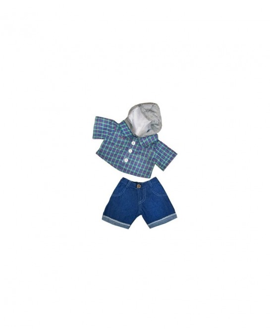 Skater Hoodie w/Denim Pants Teddy Bear Clothes Outfit Fits Most 14" - 18" Build-a-bear and Make Your Own Stuffed Animals $28....