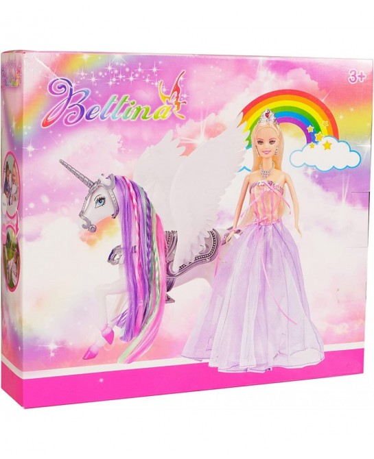 Color Change Unicorn and Fairy Tale Princess Doll W/ Mane Brush Girls' Unicorn Doll Toys Gifts Presents for Girl Kids Aged 3+...