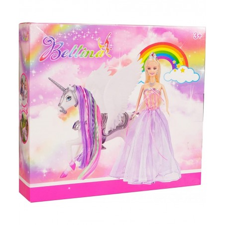 Color Change Unicorn and Fairy Tale Princess Doll W/ Mane Brush Girls' Unicorn Doll Toys Gifts Presents for Girl Kids Aged 3+...
