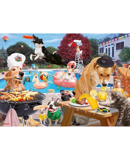 Dog Days of Summer 1000 Piece Jigsaw Puzzle for Adults - 16810 - Every Piece is Unique Softclick Technology Means Pieces Fit ...