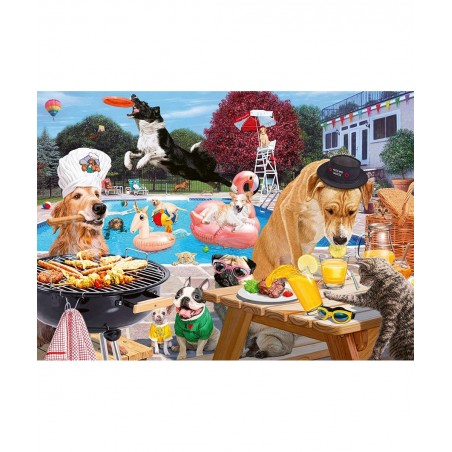 Dog Days of Summer 1000 Piece Jigsaw Puzzle for Adults - 16810 - Every Piece is Unique Softclick Technology Means Pieces Fit ...