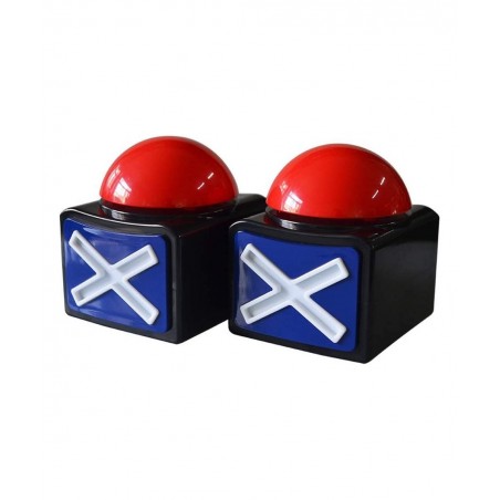 Game Answer Buzzer 4 Pack Game Buzzer Alarm Sound Play Button with Light Trivia Quiz Got Talent Buzzer Toys for Kids Adult $6...