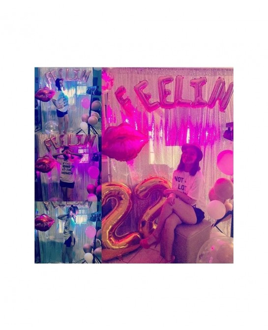 Set of 3 FEELIN 22 Balloons 22nd Birthday Decoration FEELIN 22 Banner 22nd Birthday Supplies $18.10 Kids' Party Decorations
