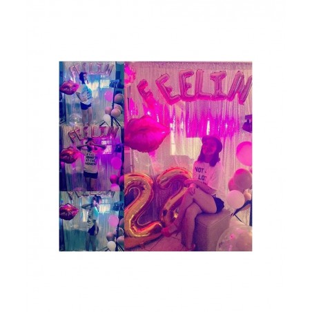 Set of 3 FEELIN 22 Balloons 22nd Birthday Decoration FEELIN 22 Banner 22nd Birthday Supplies $18.10 Kids' Party Decorations