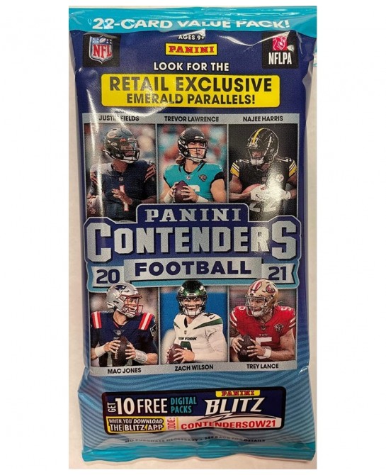 2021 Panini Contenders Football Cello Fat Pack $22.20 Trading Cards & Accessories