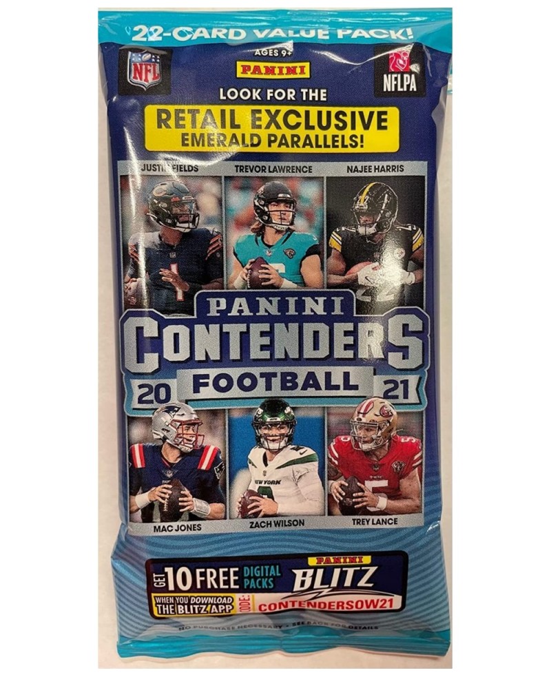 2021 Panini Contenders Football Cello Fat Pack $22.20 Trading Cards & Accessories