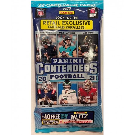 2021 Panini Contenders Football Cello Fat Pack $22.20 Trading Cards & Accessories