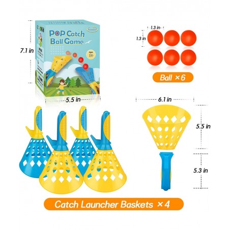 Outdoor Games for Kids Ages 4-8-12 Outdoor Yard Games Beach Outside Toys for Kids 4-8-10-12 Kids Toys for 6 7 8 9 Year Old Bo...