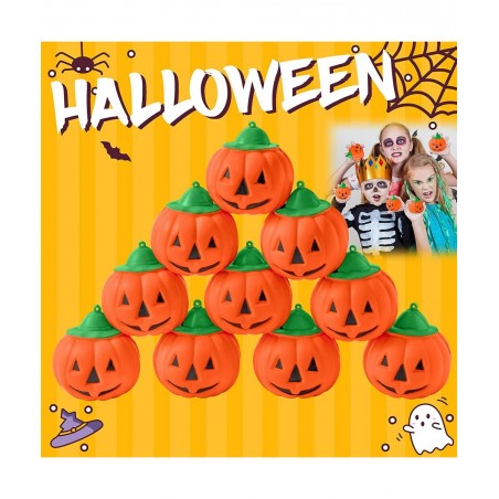 10Pcs Halloween Pumpkin Squeeze Toy Set Kawaii Cream Scented Slow Rising Decompression Relief Toys for Kids Decorations Gift ...
