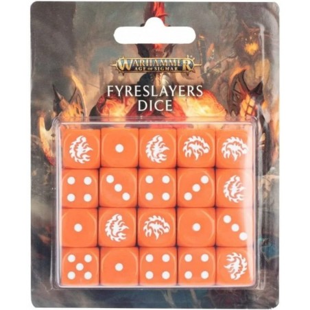 Warhammer - Fyreslayers Dice Set $54.25 Game Accessories