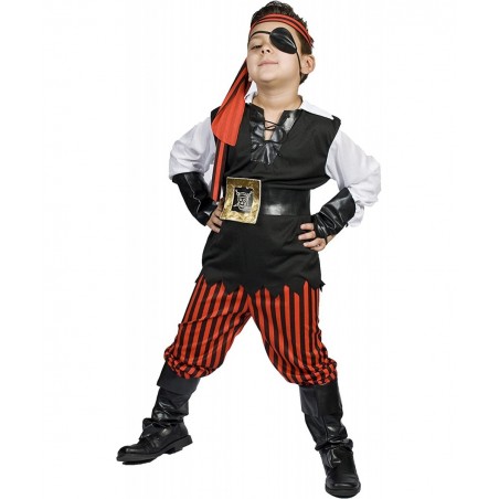 Boys Pirate Costume Light UP Belt Child Kids Size M 5 6 7 8 Years Old Ahoy Matey! $37.62 Kids' Costumes