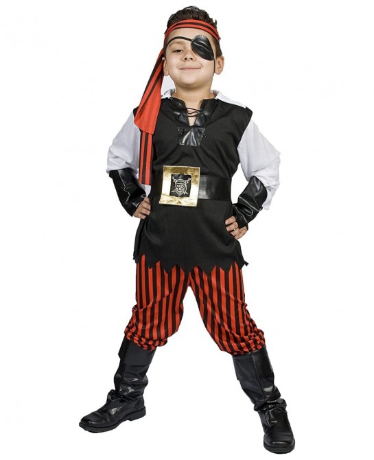 Boys Pirate Costume Light UP Belt Child Kids Size M 5 6 7 8 Years Old Ahoy Matey! $37.62 Kids' Costumes