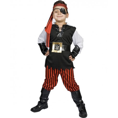 Boys Pirate Costume Light UP Belt Child Kids Size M 5 6 7 8 Years Old Ahoy Matey! $37.62 Kids' Costumes