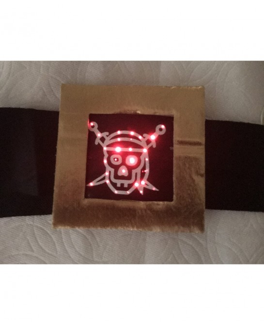 Boys Pirate Costume Light UP Belt Child Kids Size M 5 6 7 8 Years Old Ahoy Matey! $37.62 Kids' Costumes
