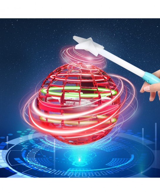 Flying Orb Ball【with a Magic Wand】 Magic Hover Ball Hand Controlled Boomerang Fly Spinner Mini Drone Ball Outside Soring Fly ...