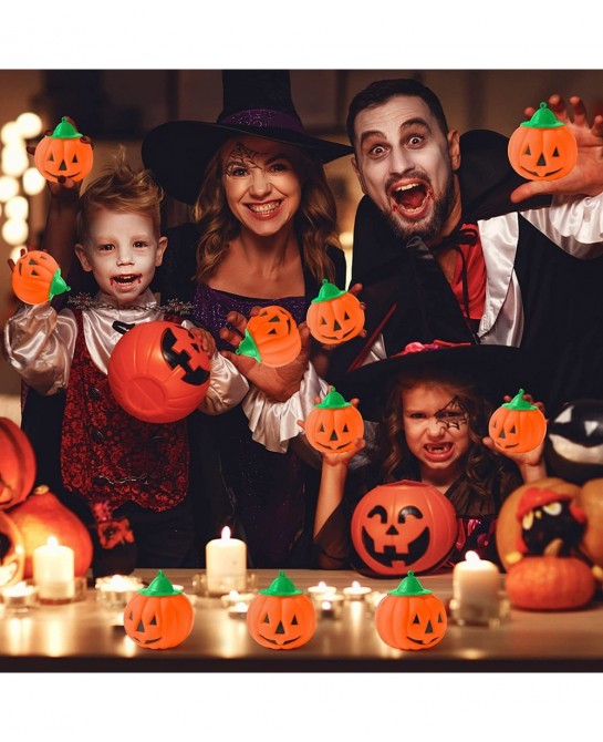 10Pcs Halloween Pumpkin Squeeze Toy Set Kawaii Cream Scented Slow Rising Decompression Relief Toys for Kids Decorations Gift ...