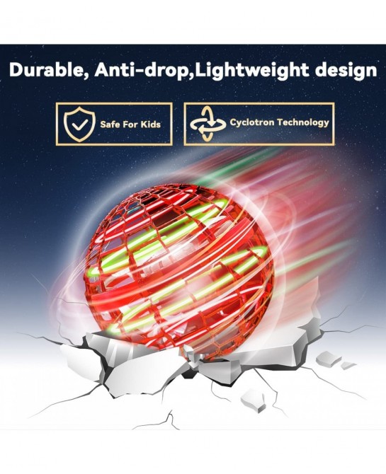 Flying Orb Ball【with a Magic Wand】 Magic Hover Ball Hand Controlled Boomerang Fly Spinner Mini Drone Ball Outside Soring Fly ...