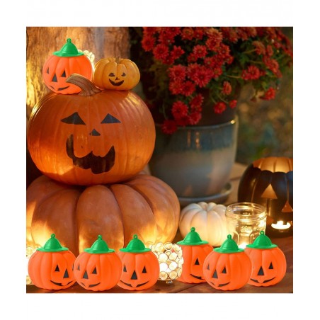 10Pcs Halloween Pumpkin Squeeze Toy Set Kawaii Cream Scented Slow Rising Decompression Relief Toys for Kids Decorations Gift ...