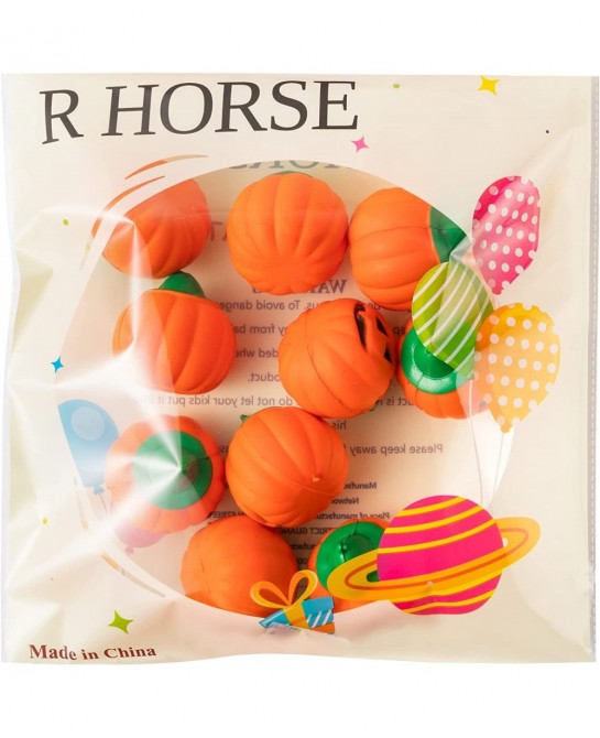 10Pcs Halloween Pumpkin Squeeze Toy Set Kawaii Cream Scented Slow Rising Decompression Relief Toys for Kids Decorations Gift ...