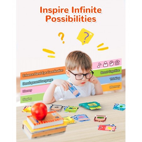 Talking Flash Cards Kids Toddler Flash Cards with 224 Sight Words Montessori Toys Autism Sensory Toys Speech Therapy Toys Lea...