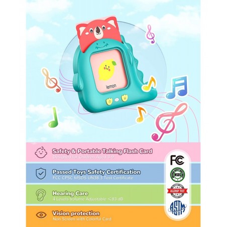 Talking Flash Cards Kids Toddler Flash Cards with 224 Sight Words Montessori Toys Autism Sensory Toys Speech Therapy Toys Lea...