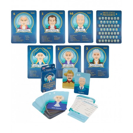 U.S. Presidents Posters and Flash Cards Bundle - 45 Flashcards + 5 Activity Cards - 5 Founding Fathers Posters + 2 Bonus Post...