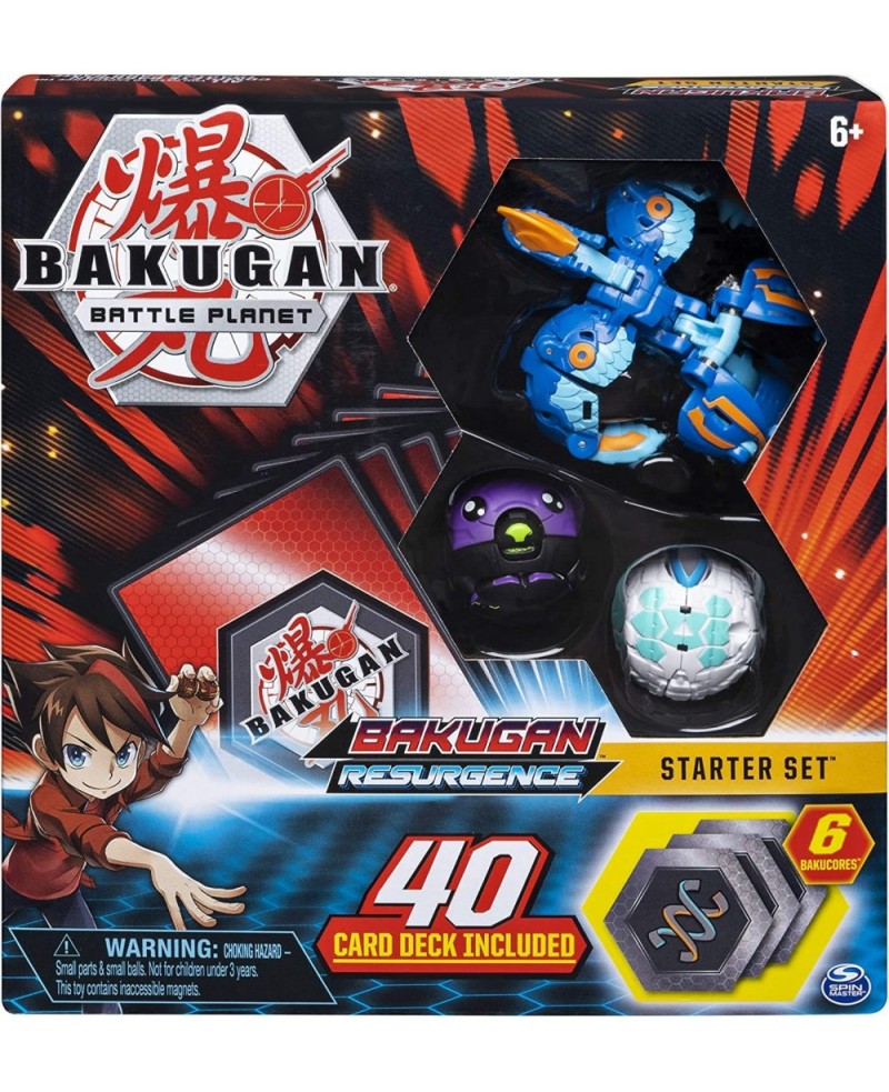 Bakugan Battle Brawlers Starter Set with Transforming Creatures Aquos Pyravian for Ages 6 & Up $59.05 Play Figure Playsets