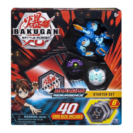 Bakugan Battle Brawlers Starter Set with Transforming Creatures Aquos Pyravian for Ages 6 & Up $59.05 Play Figure Playsets