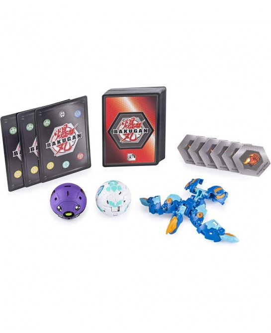 Bakugan Battle Brawlers Starter Set with Transforming Creatures Aquos Pyravian for Ages 6 & Up $59.05 Play Figure Playsets