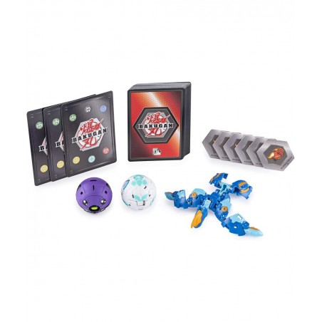 Bakugan Battle Brawlers Starter Set with Transforming Creatures Aquos Pyravian for Ages 6 & Up $59.05 Play Figure Playsets