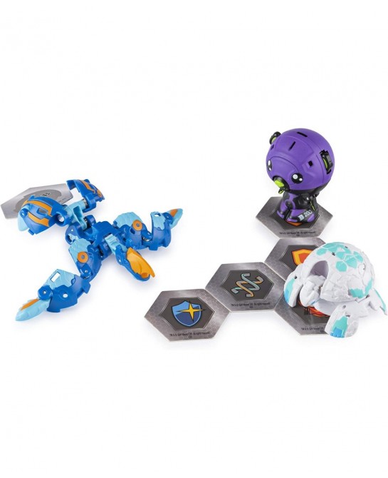Bakugan Battle Brawlers Starter Set with Transforming Creatures Aquos Pyravian for Ages 6 & Up $59.05 Play Figure Playsets