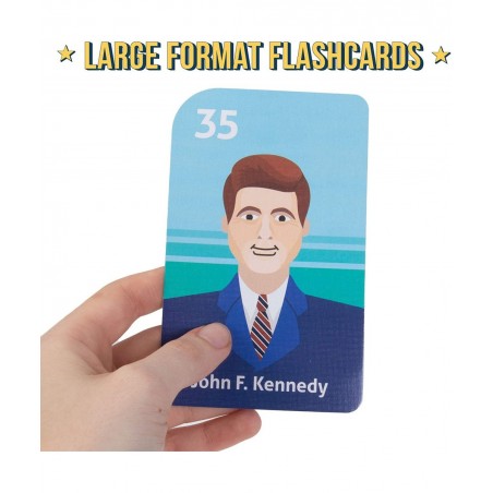U.S. Presidents Posters and Flash Cards Bundle - 45 Flashcards + 5 Activity Cards - 5 Founding Fathers Posters + 2 Bonus Post...