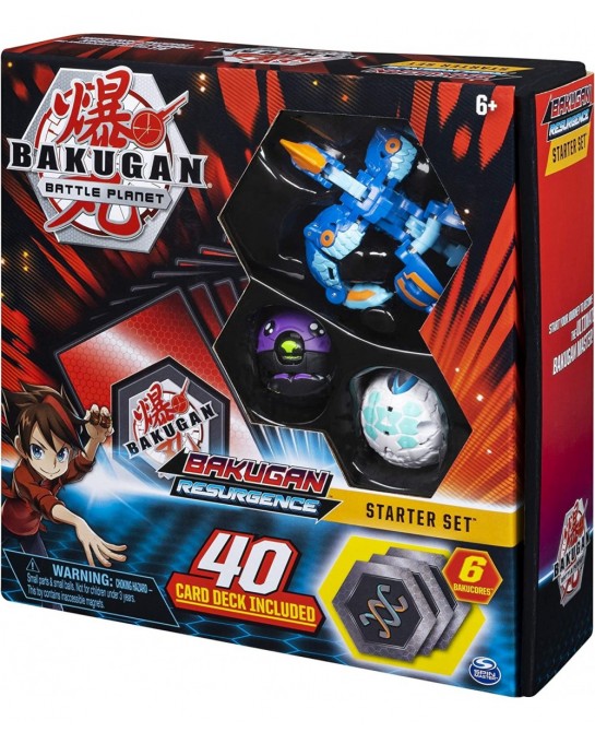 Bakugan Battle Brawlers Starter Set with Transforming Creatures Aquos Pyravian for Ages 6 & Up $59.05 Play Figure Playsets