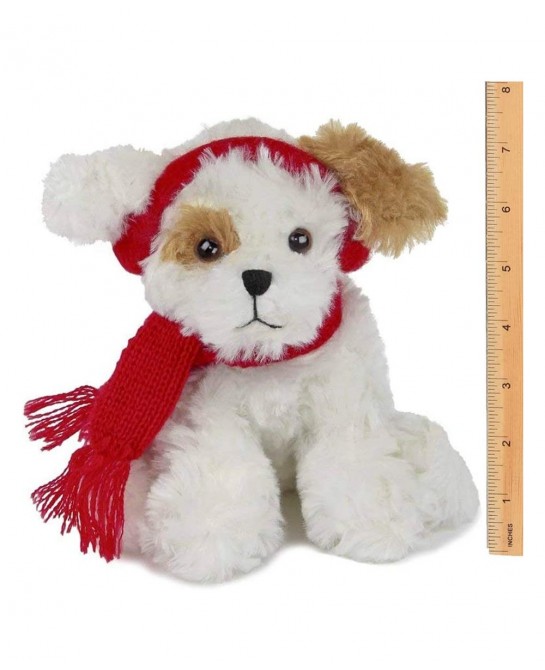 Bearington Chilly Plush Stuffed Animal Brown and White Dog with Scarf 7.5 inches $25.89 Stuffed Animals & Teddy Bears