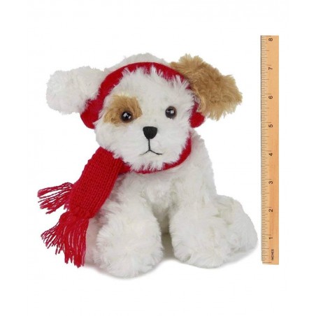 Bearington Chilly Plush Stuffed Animal Brown and White Dog with Scarf 7.5 inches $25.89 Stuffed Animals & Teddy Bears