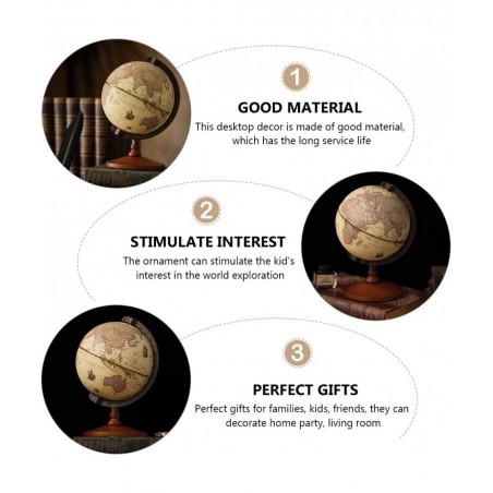 Vintage World Globe Antique World Globe Vintage Desk Globe Antique Standing Globe Metal Spinning Globe $44.82 Geographic Globes