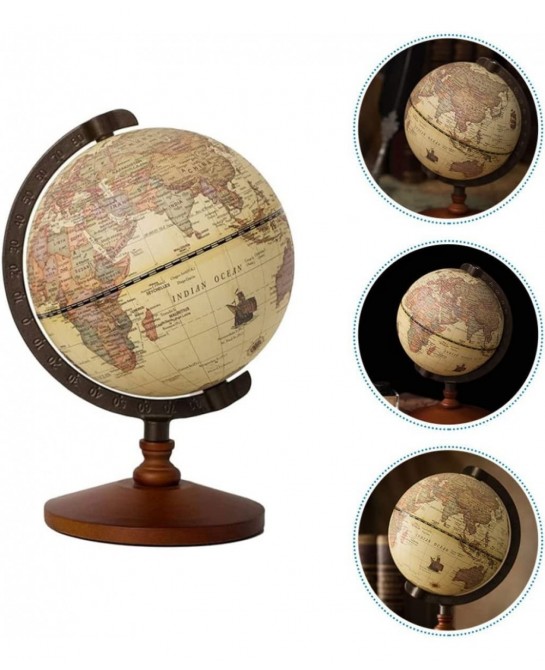 Vintage World Globe Antique World Globe Vintage Desk Globe Antique Standing Globe Metal Spinning Globe $44.82 Geographic Globes