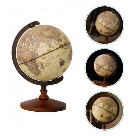 Vintage World Globe Antique World Globe Vintage Desk Globe Antique Standing Globe Metal Spinning Globe $44.82 Geographic Globes