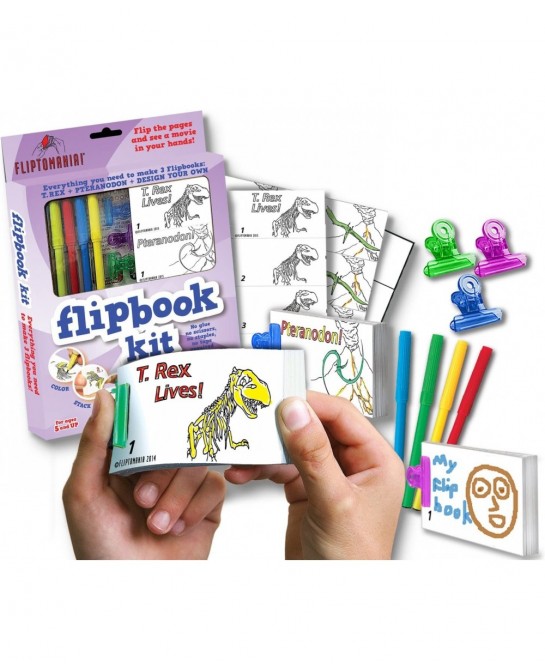 Make-Your-Own-Flipbooks: Dinosaurs $28.18 Kids' Drawing & Writing Boards