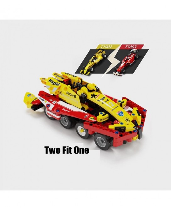 HI Luck Building Blocks Car Toys 230 Pieces Building Pull Back Racecar Toys for Kids Best Building Blocks Gift for 6-12+ Year...