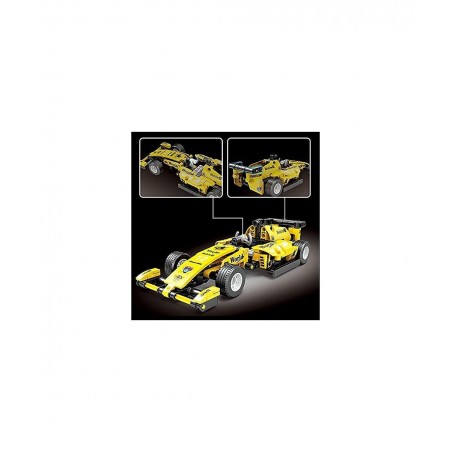 HI Luck Building Blocks Car Toys 230 Pieces Building Pull Back Racecar Toys for Kids Best Building Blocks Gift for 6-12+ Year...