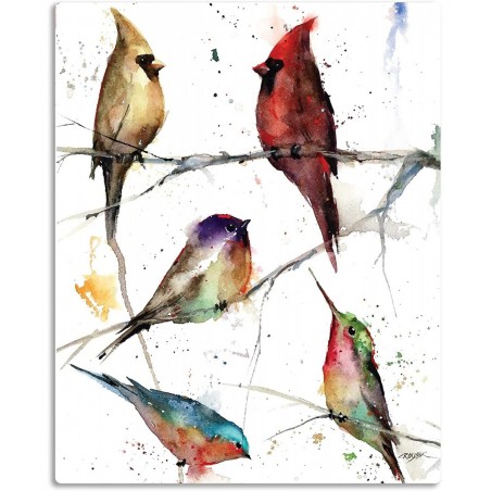 Dean Crouser Songbird Watercolor Red and Yellow 120 Piece Paperboard Boxed Jigsaw Puzzle $27.35 Jigsaw Puzzles