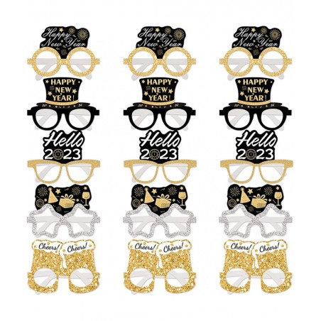 15PCS Happy New Year Eyeglasses for New Years Eve Party Supplies 2023 Party Favors Photo Booth Props $16.32 Kids' Party Favor...