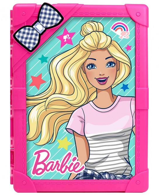 Barbie 8-Doll Multi-Compartment Storage Case with New and Improved Latch $35.47 Doll Accessories